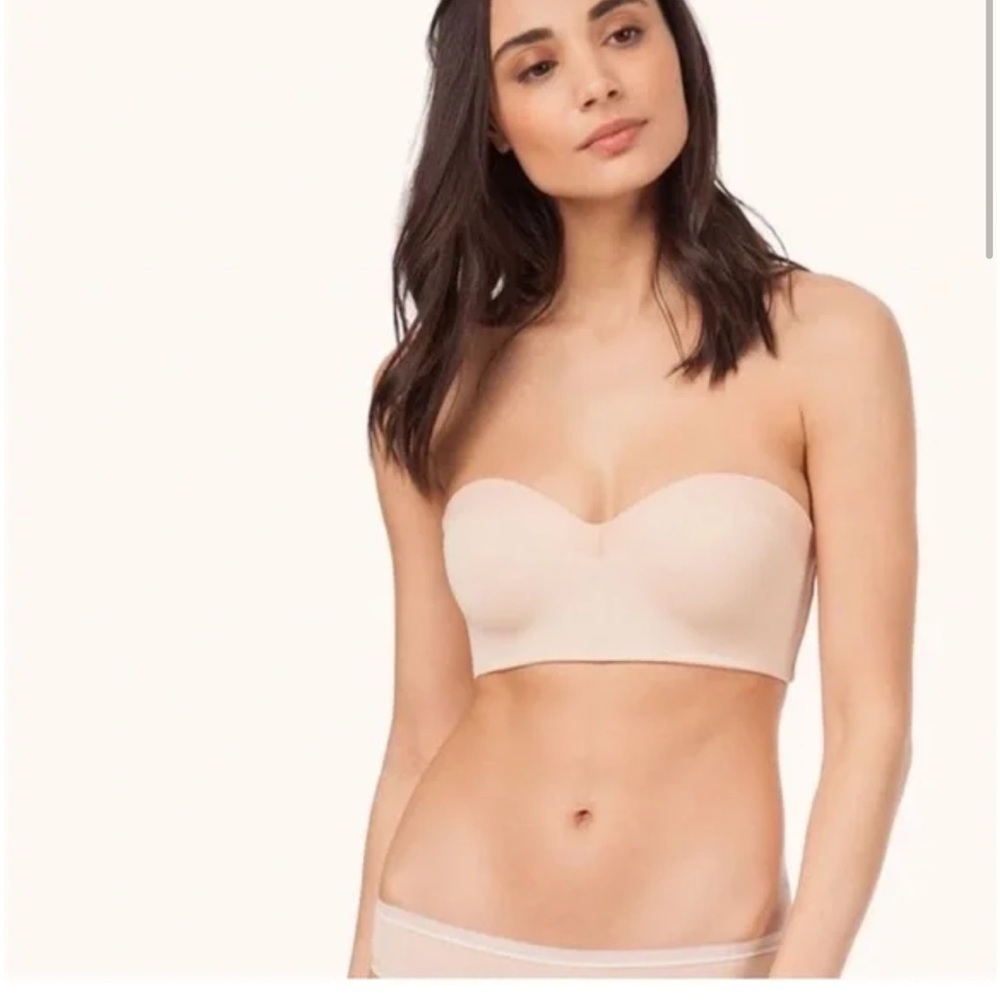 Lively tan strapless‎ bra